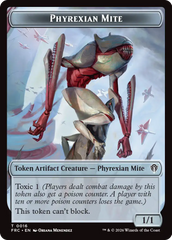Citizen // Phyrexian Mite Double-Sided Token [Reality Fracture Commander Tokens] | Impulse Games and Hobbies