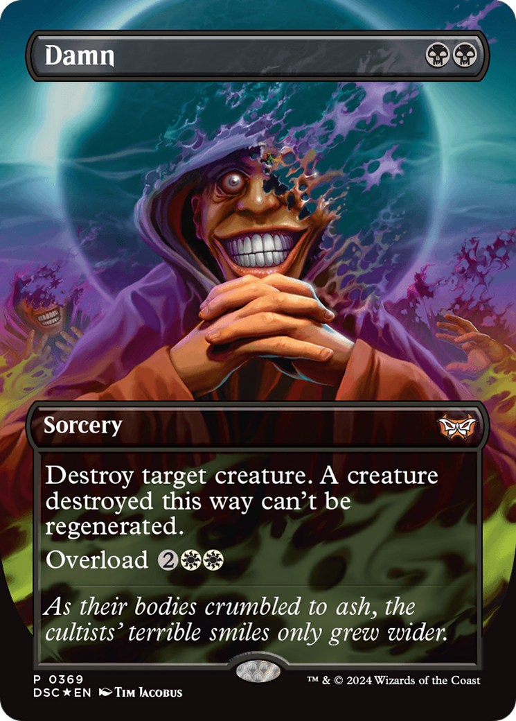 Damn (Borderless) [Duskmourn: House of Horror Commander] | Impulse Games and Hobbies
