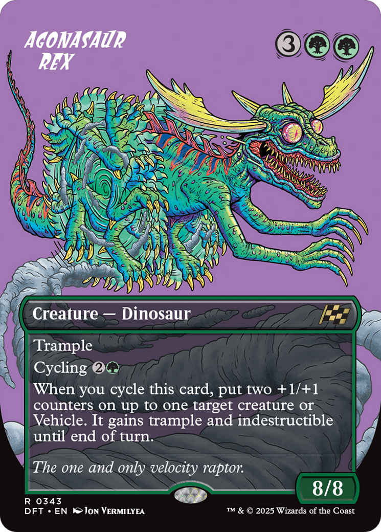 Agonasaur Rex (Borderless) [Aetherdrift] | Impulse Games and Hobbies