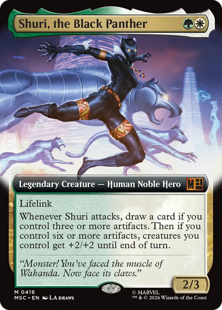 Shuri, the Black Panther (Extended Art) [Marvel Super Heroes Commander] | Impulse Games and Hobbies