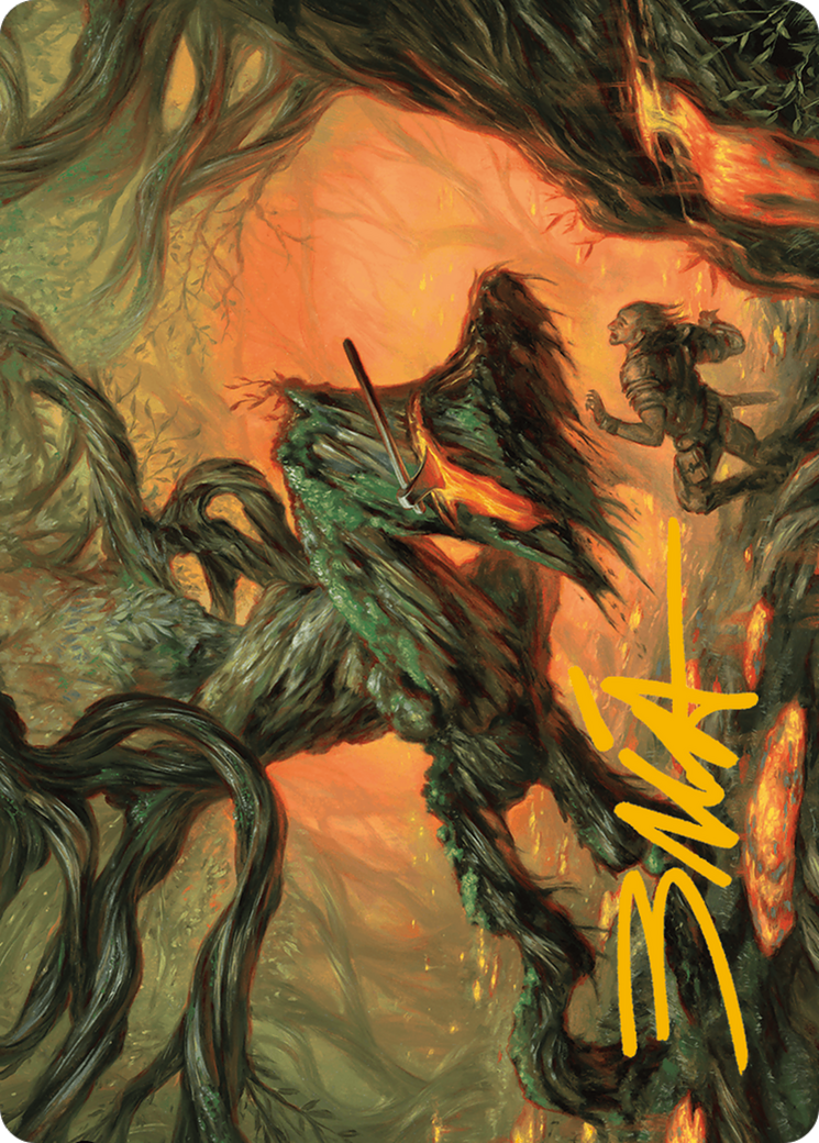 Stump Stomp Art Card (Gold-Stamped Signature) [Modern Horizons 3 Art Series] | Impulse Games and Hobbies