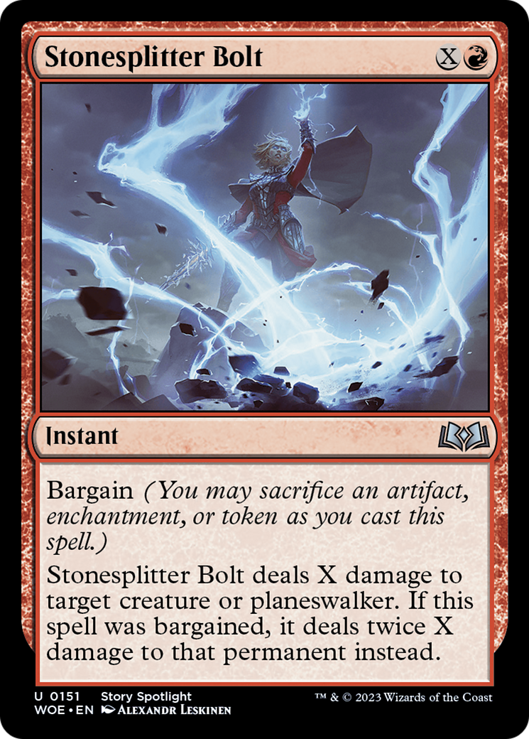 Stonesplitter Bolt [Wilds of Eldraine] | Impulse Games and Hobbies