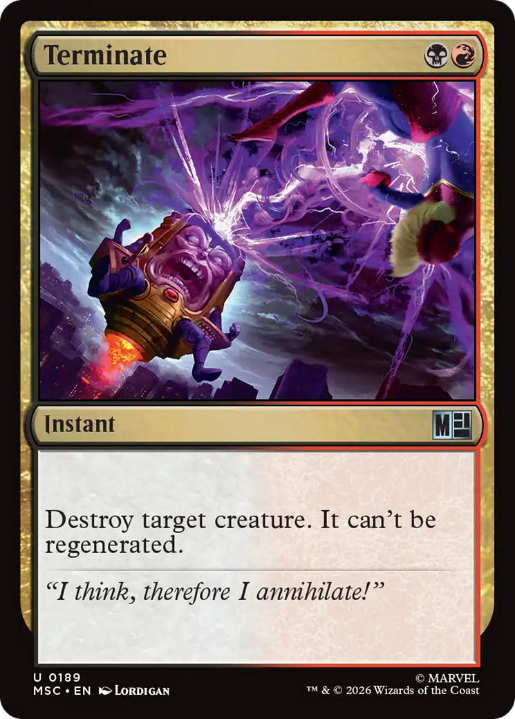Terminate (Surge Foil) [Marvel Super Heroes Commander] | Impulse Games and Hobbies