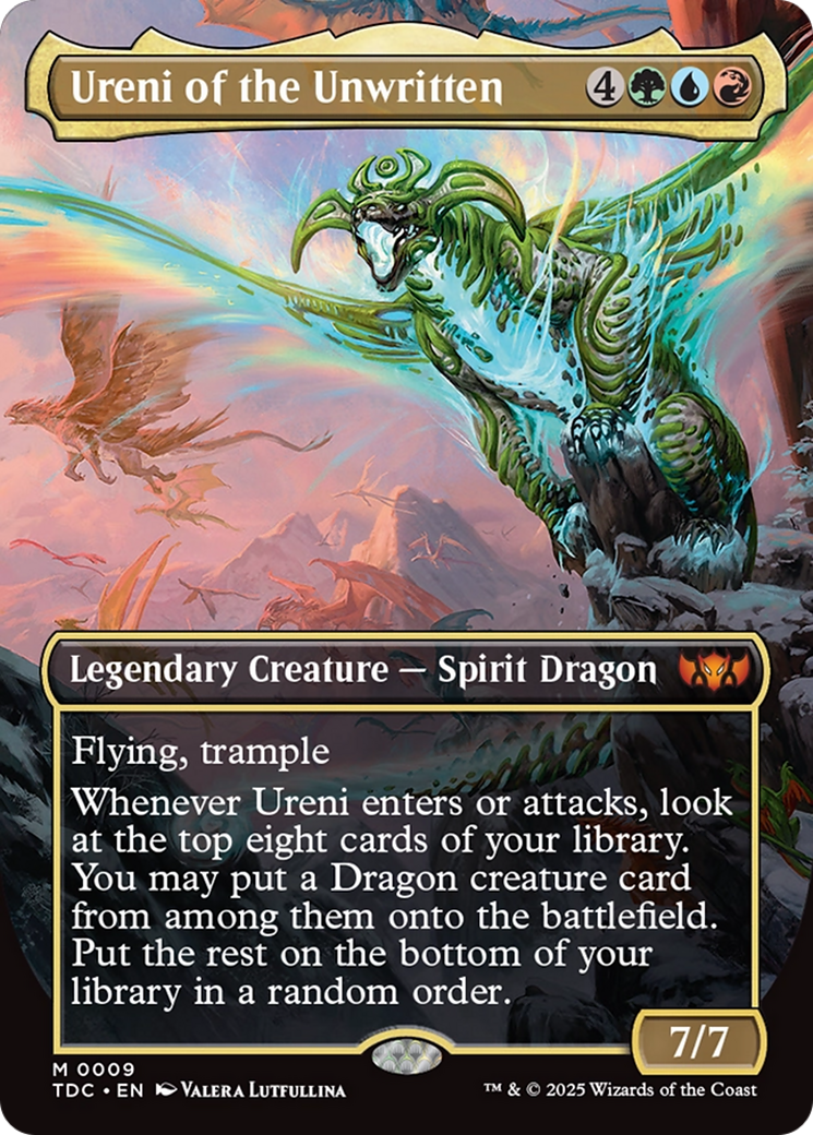 Ureni of the Unwritten (Borderless) [Tarkir: Dragonstorm Commander] | Impulse Games and Hobbies