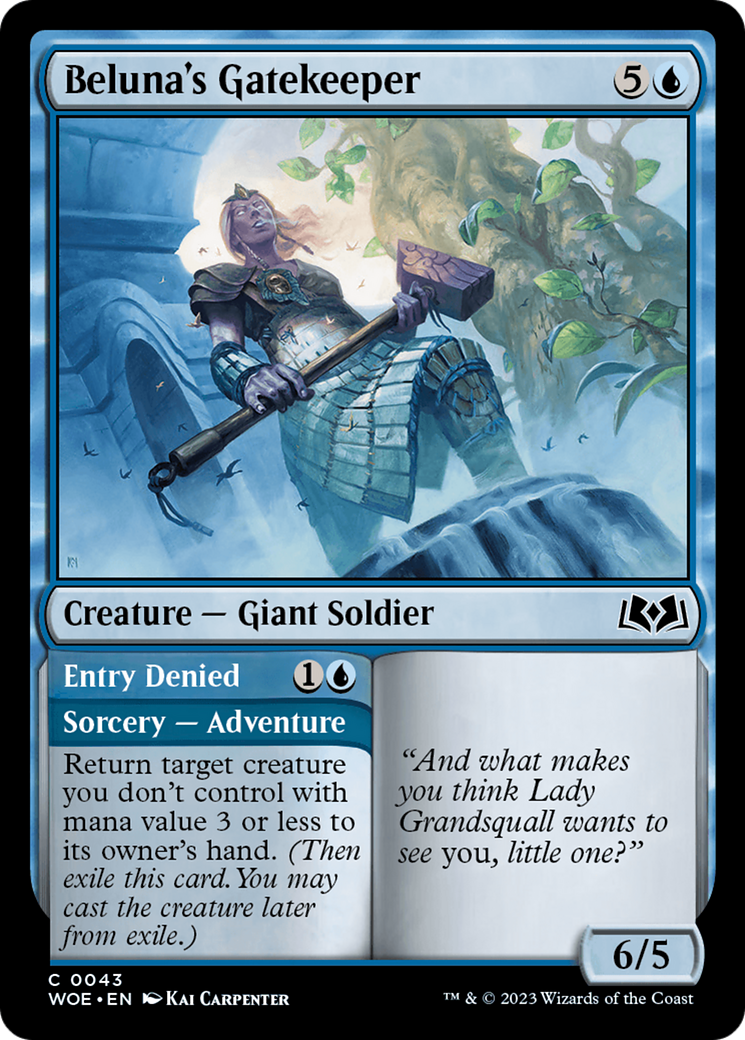 Beluna's Gatekeeper // Entry Denied [Wilds of Eldraine] | Impulse Games and Hobbies