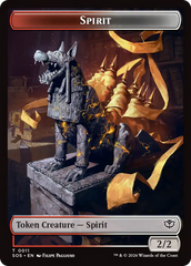 Inkling (0007) // Spirit (0011) Double-Sided Token [Secrets of Strixhaven Tokens] | Impulse Games and Hobbies