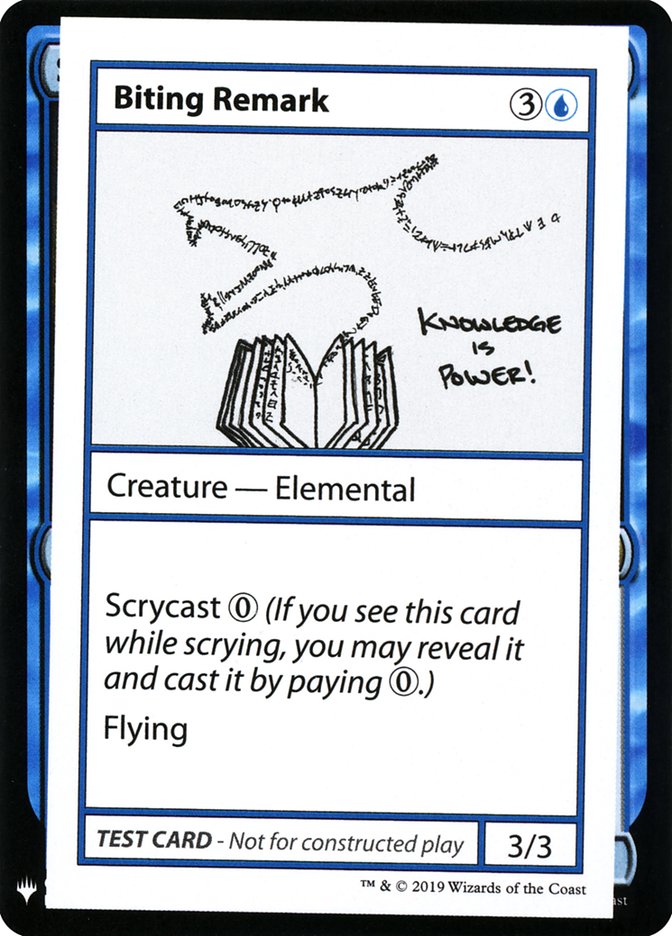 Biting Remark [Mystery Booster Playtest Cards] | Impulse Games and Hobbies