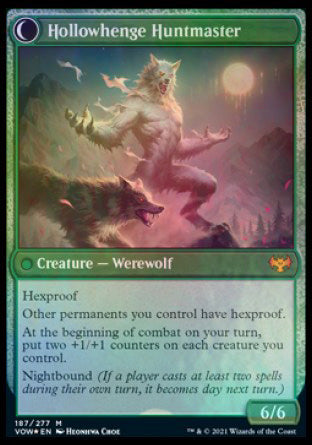 Avabruck Caretaker // Hollowhenge Huntmaster [Innistrad: Crimson Vow Prerelease Promos] | Impulse Games and Hobbies