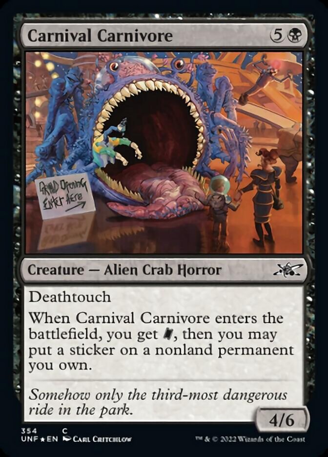 Carnival Carnivore (Galaxy Foil) [Unfinity] | Impulse Games and Hobbies