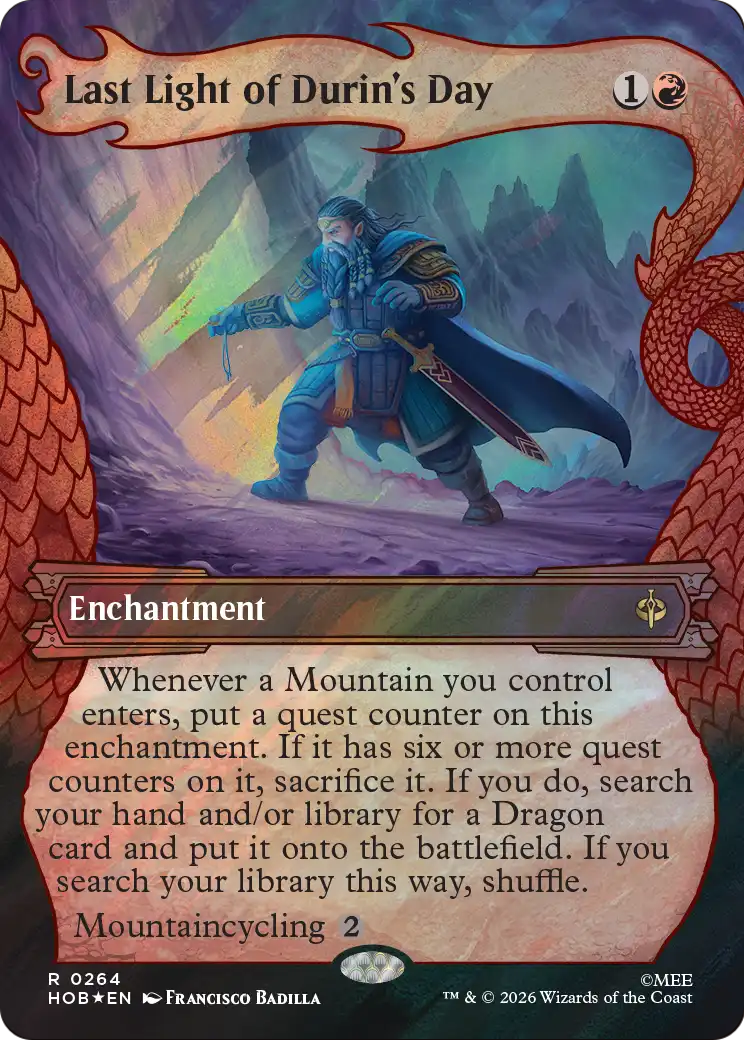 Last Light of Durin's Day (Showcase) (Surge Foil) [The Hobbit] | Impulse Games and Hobbies