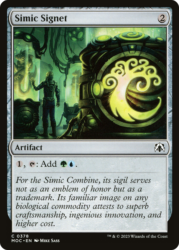 Simic Signet [March of the Machine Commander] | Impulse Games and Hobbies