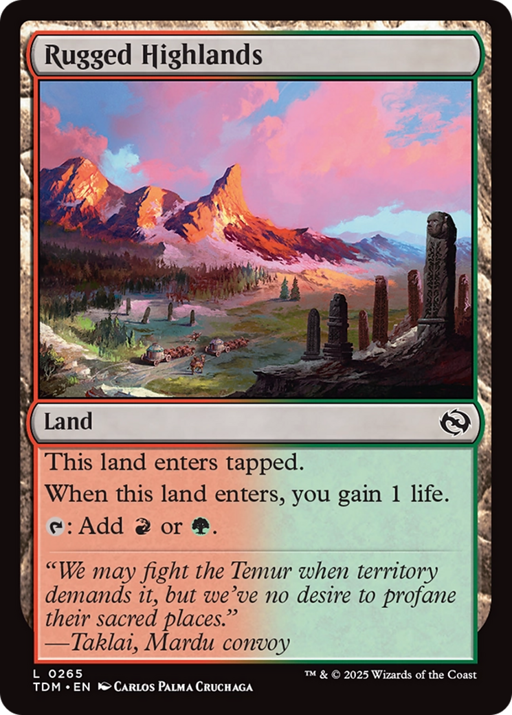 Rugged Highlands [Tarkir: Dragonstorm] | Impulse Games and Hobbies