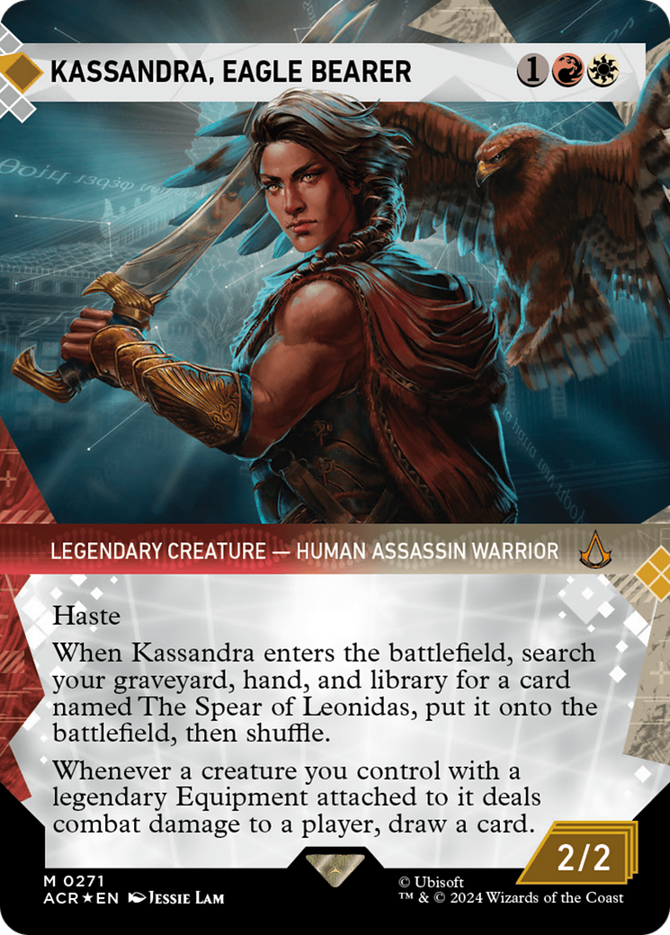 Kassandra, Eagle Bearer (Showcase) (Textured Foil) [Assassin's Creed] | Impulse Games and Hobbies