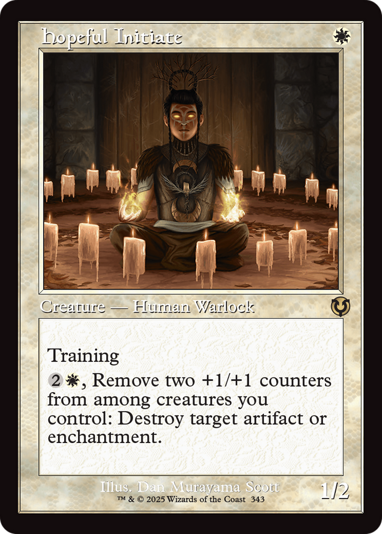 Hopeful Initiate (Retro Frame) [Innistrad Remastered] | Impulse Games and Hobbies