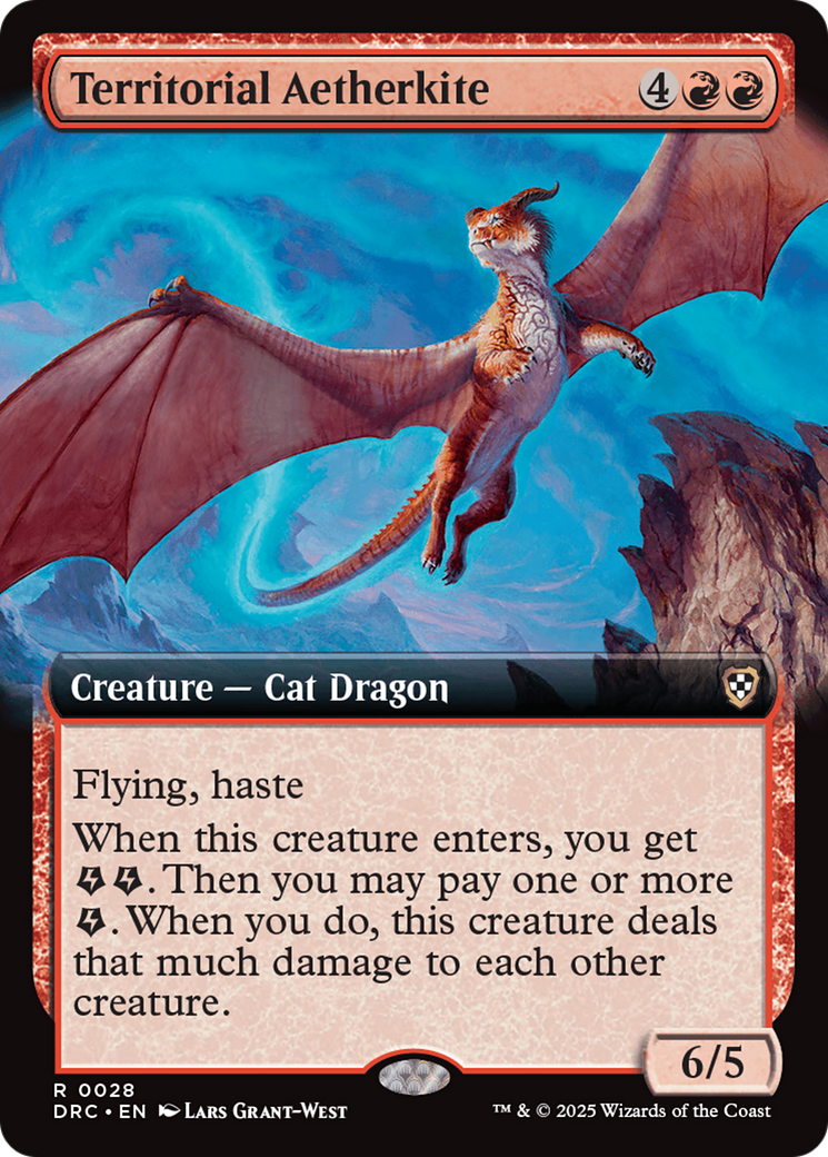 Territorial Aetherkite (Extended Art) [Aetherdrift Commander] | Impulse Games and Hobbies