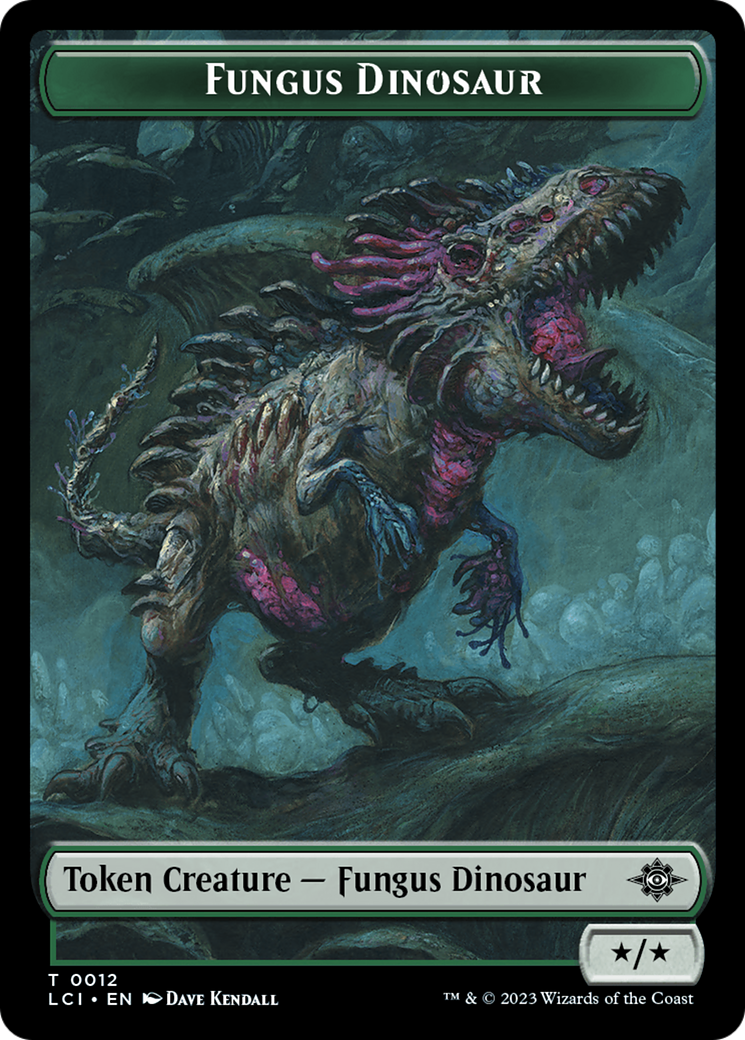 Fungus Dinosaur // Spirit Double-Sided Token [The Lost Caverns of Ixalan Tokens] | Impulse Games and Hobbies