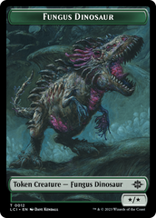 Fungus Dinosaur // Vampire Demon Double-Sided Token [The Lost Caverns of Ixalan Tokens] | Impulse Games and Hobbies
