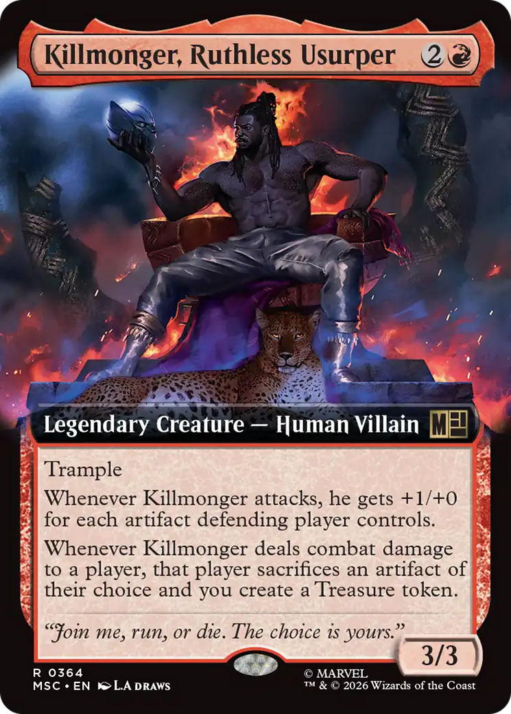 Killmonger, Ruthless Usurper (Extended Art) [Marvel Super Heroes Commander] | Impulse Games and Hobbies