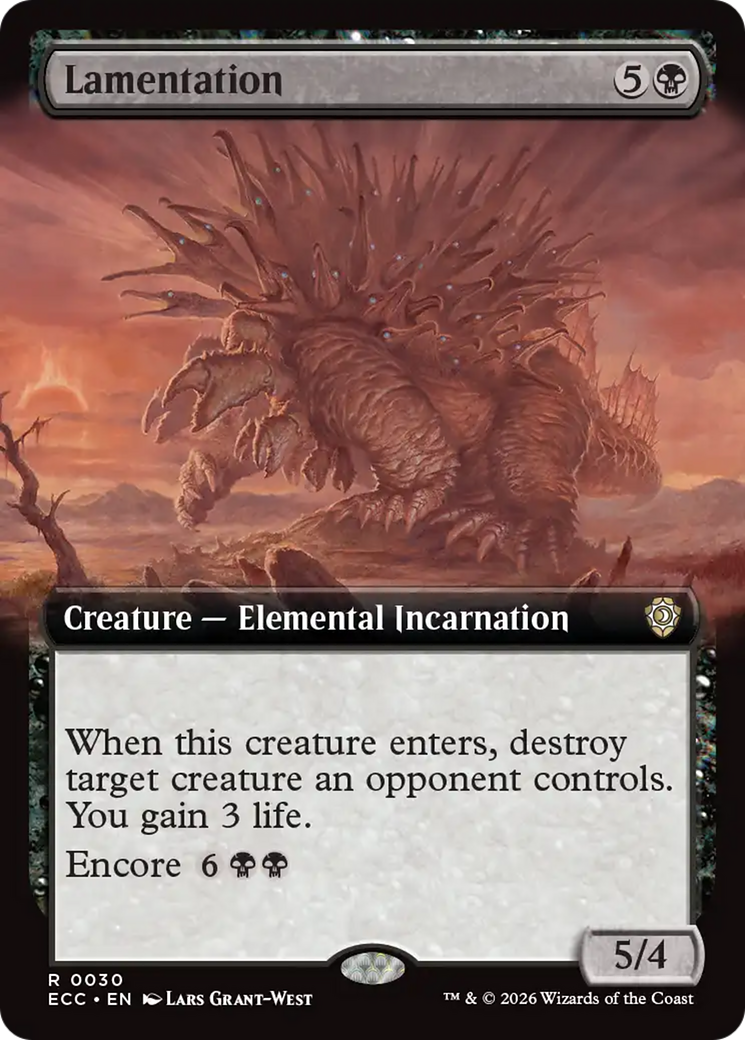 Lamentation (Extended Art) [Lorwyn Eclipsed Commander] | Impulse Games and Hobbies