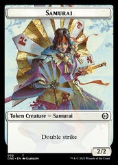 Rebel // Samurai Double-Sided Token [Phyrexia: All Will Be One Tokens] | Impulse Games and Hobbies