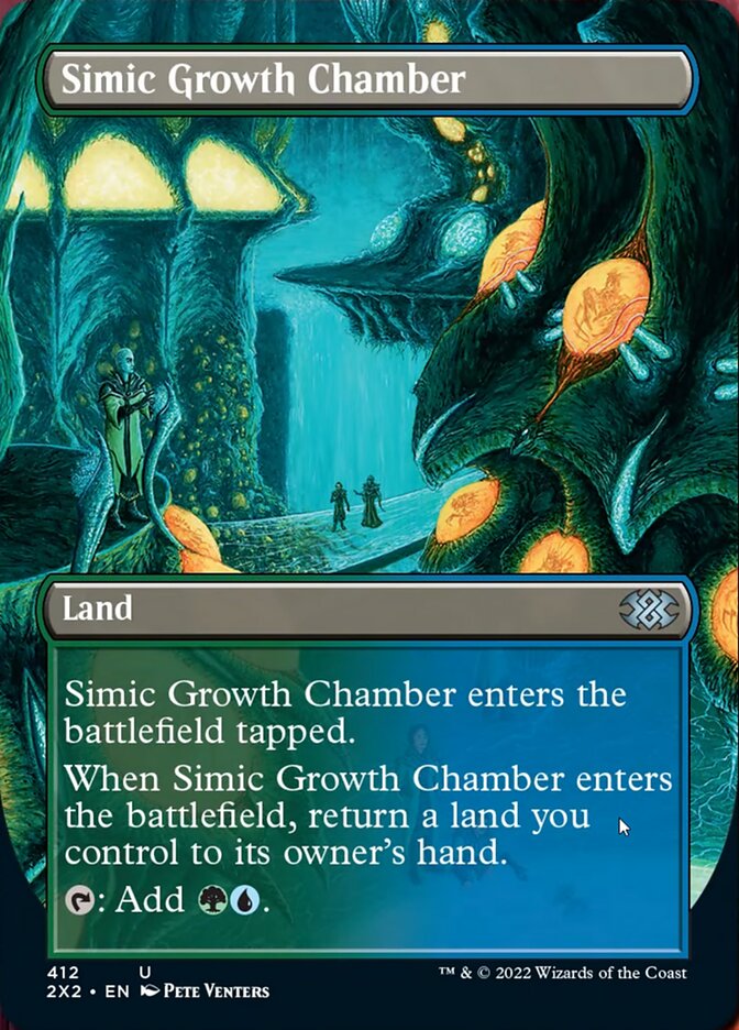 Simic Growth Chamber (Borderless Alternate Art) [Double Masters 2022] | Impulse Games and Hobbies