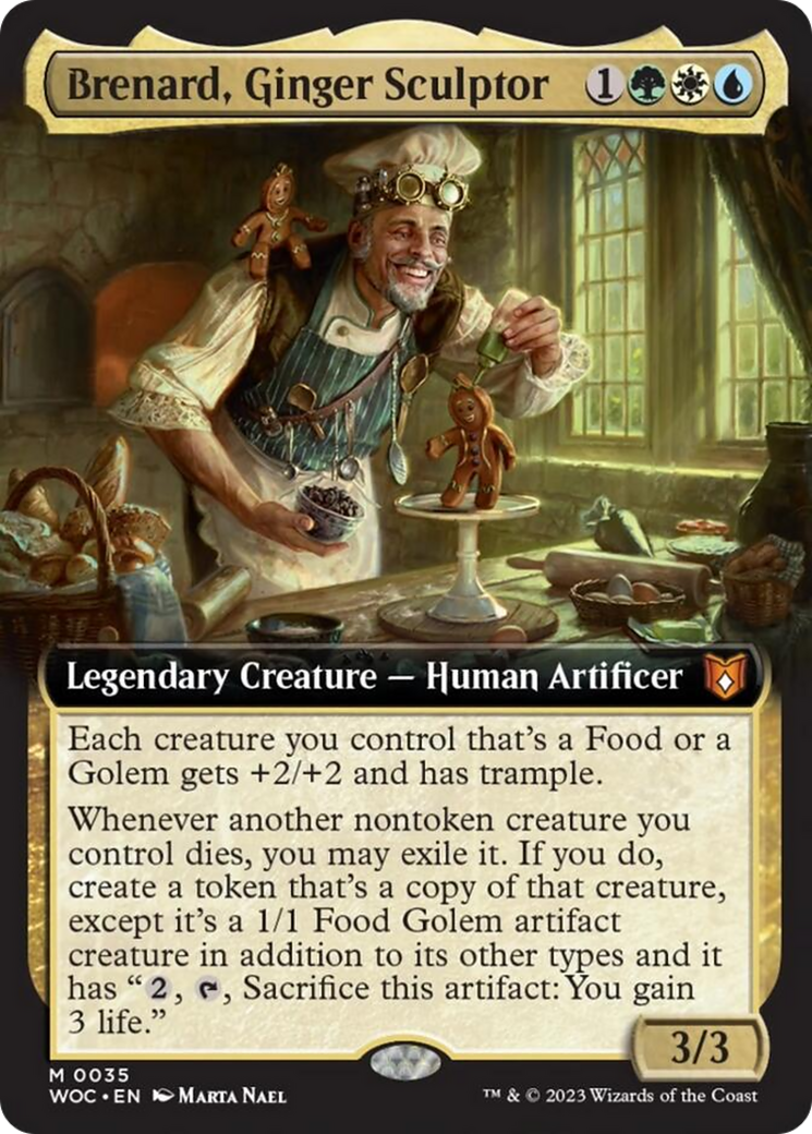 Brenard, Ginger Sculptor (Extended Art) [Wilds of Eldraine Commander] | Impulse Games and Hobbies