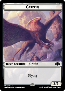 Griffin Token [Dominaria Remastered Tokens] | Impulse Games and Hobbies