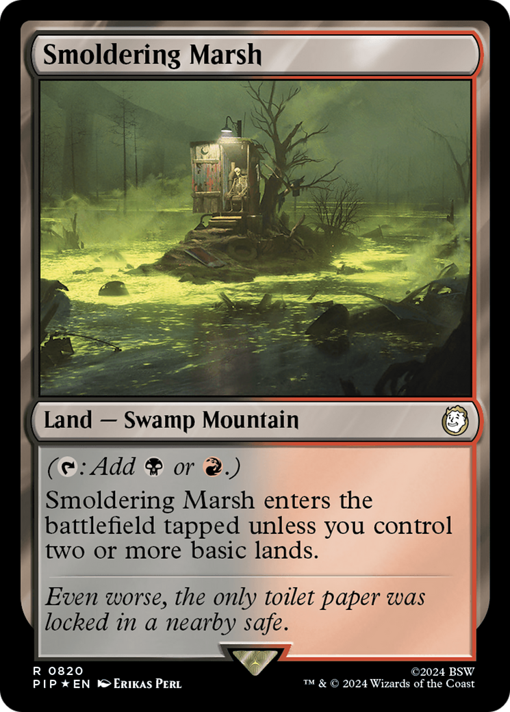 Smoldering Marsh (Surge Foil) [Fallout] | Impulse Games and Hobbies