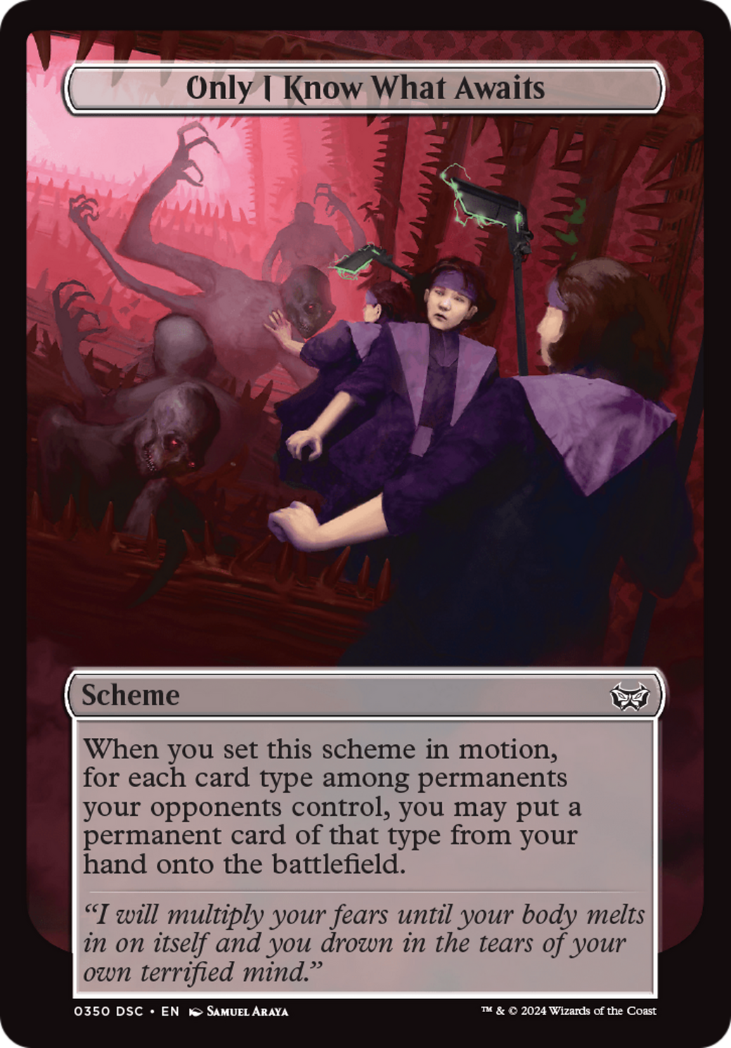 Only I Know What Awaits (Full Art) [Duskmourn: Archenemy] | Impulse Games and Hobbies