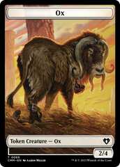 Phyrexian Golem // Ox Double-Sided Token [Commander Masters Tokens] | Impulse Games and Hobbies