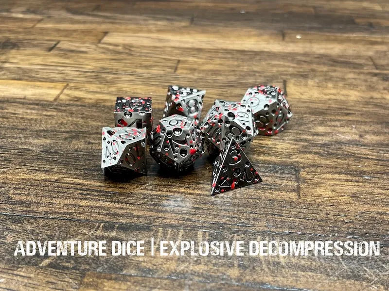 Adventure Dice - Explosive Decompression premium dice set | Impulse Games and Hobbies
