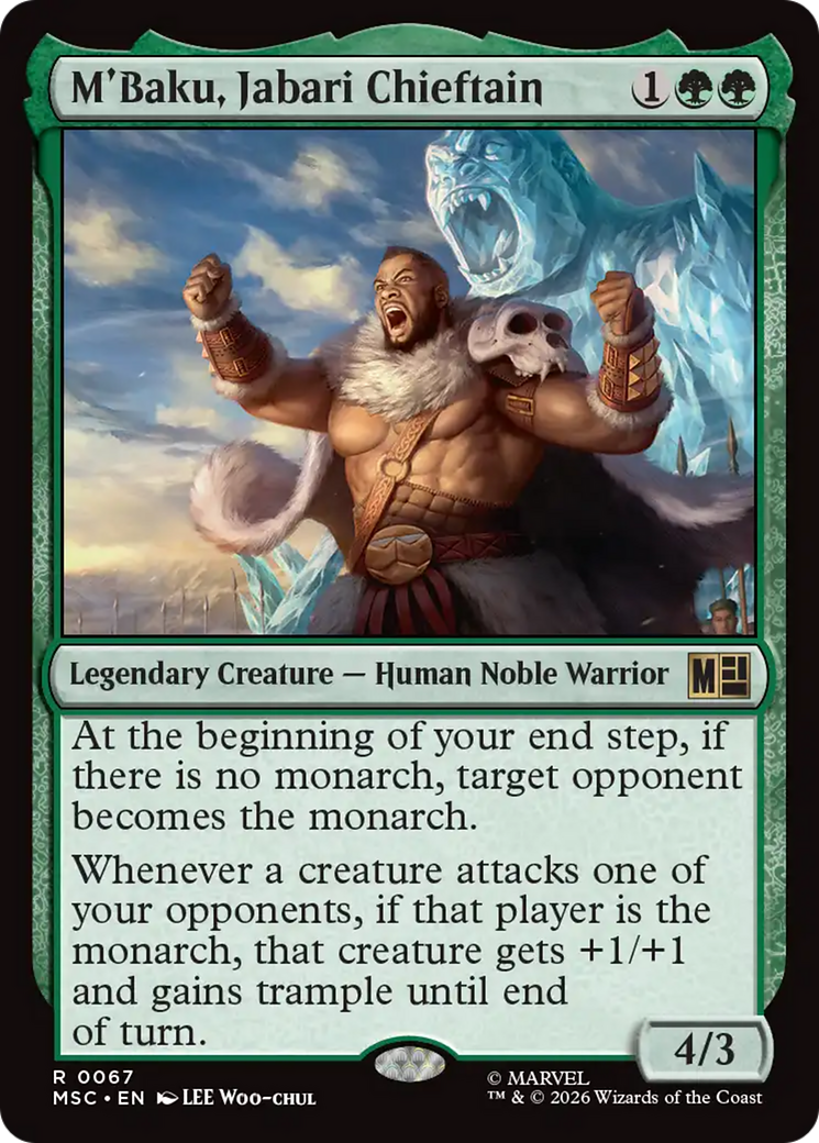 M'Baku, Jabari Chieftain (Surge Foil) [Marvel Super Heroes Commander] | Impulse Games and Hobbies