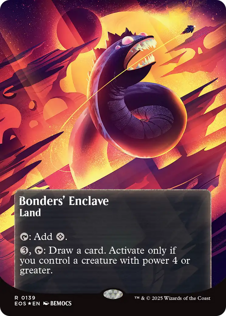 Bonders' Enclave (0136) (Borderless) (Galaxy Foil) [Edge of Eternities: Stellar Sights] | Impulse Games and Hobbies