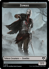 Zombie (0019) // Kor Soldier Double-Sided Token [Commander Masters Tokens] | Impulse Games and Hobbies