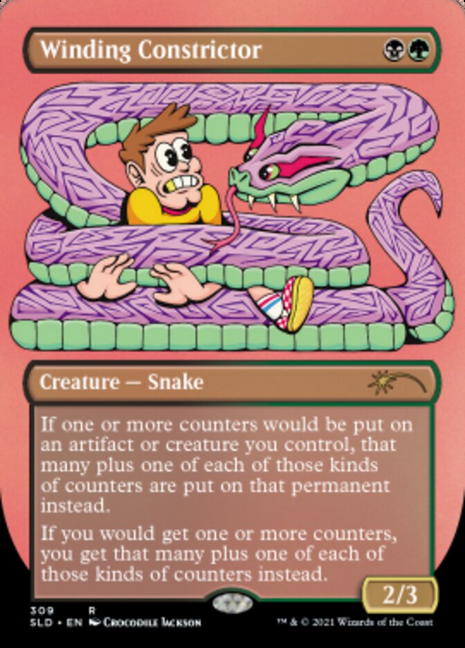 Winding Constrictor (Borderless) [Secret Lair Drop Series] | Impulse Games and Hobbies