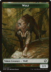 Wolf // Mordenkainen Emblem Double-Sided Token [Dungeons & Dragons: Adventures in the Forgotten Realms Tokens] | Impulse Games and Hobbies