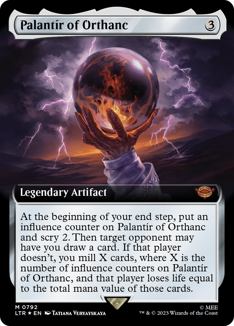 Palantir of Orthanc (Extended Art) (Surge Foil) [The Lord of the Rings: Tales of Middle-Earth] | Impulse Games and Hobbies