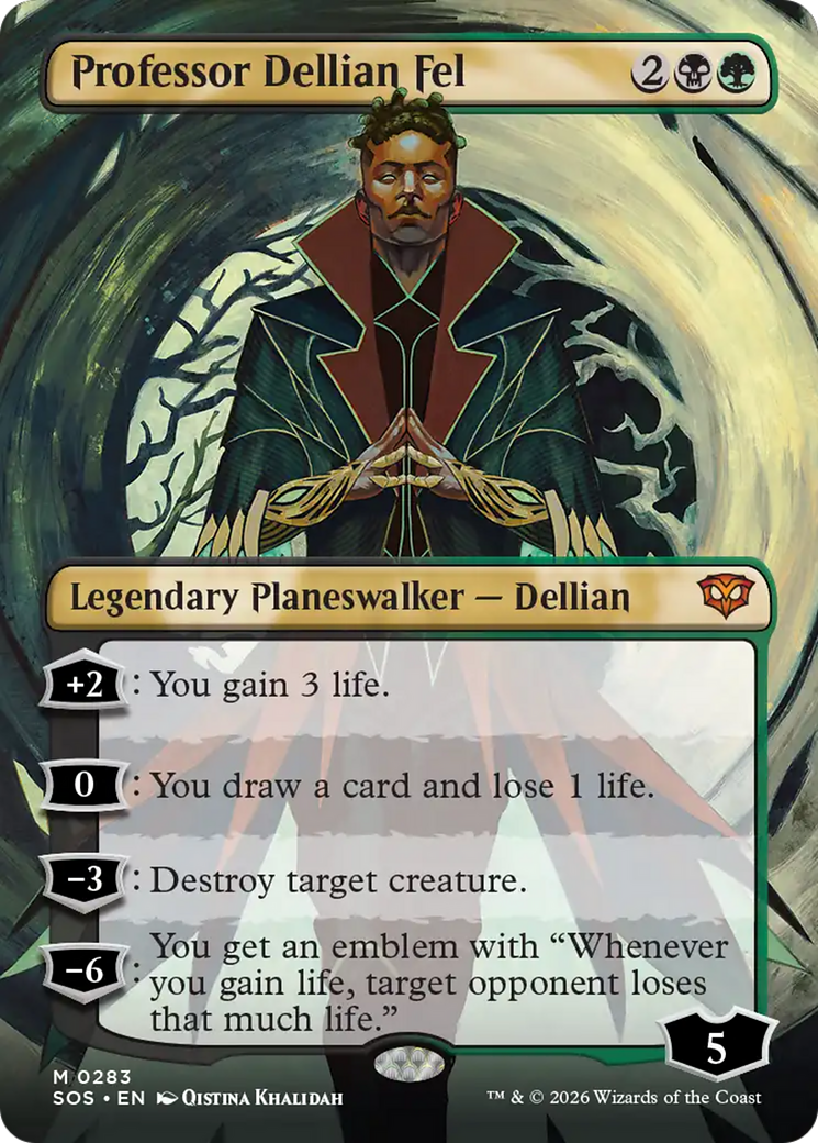 Professor Dellian Fel (Borderless) [Secrets of Strixhaven] | Impulse Games and Hobbies