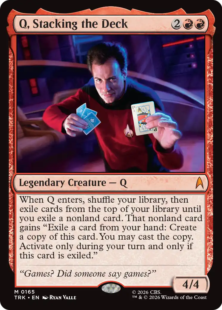Q, Stacking the Deck [Star Trek] | Impulse Games and Hobbies