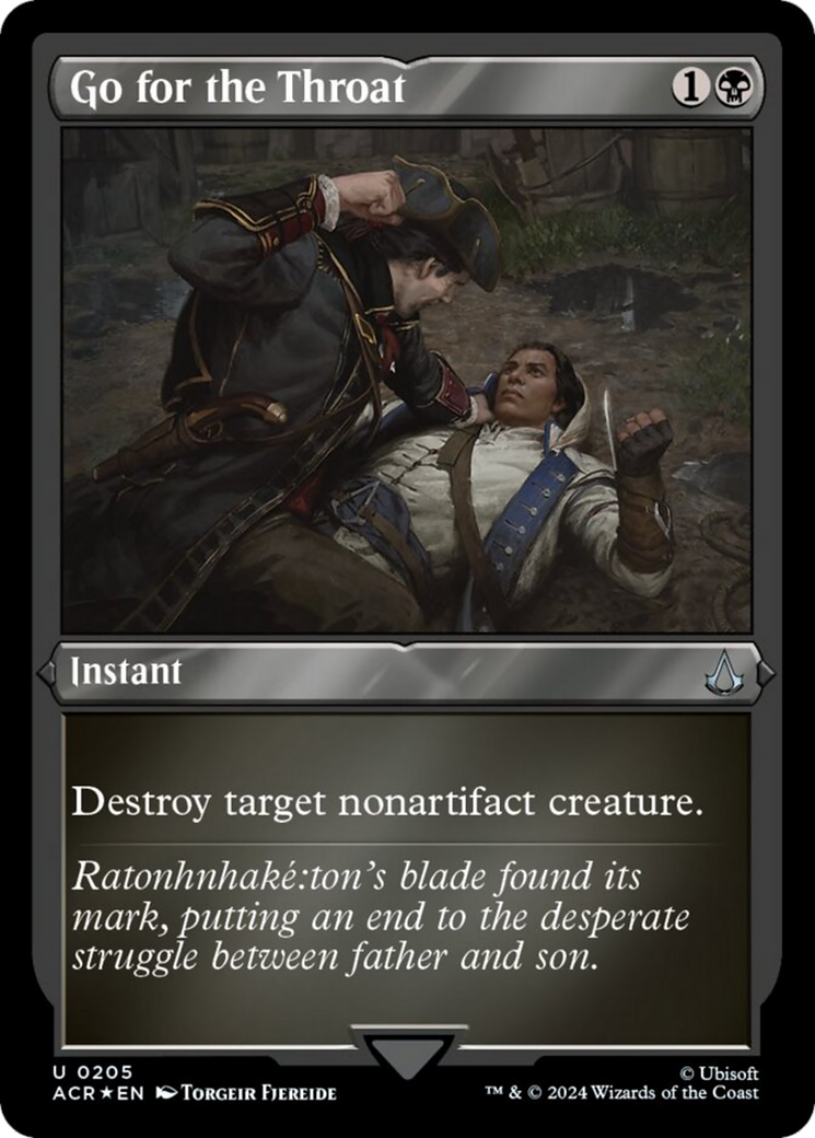 Go for the Throat (Foil Etched) [Assassin's Creed] | Impulse Games and Hobbies