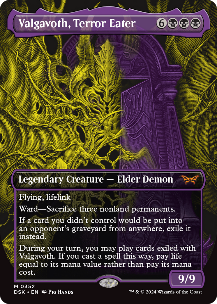 Valgavoth, Terror Eater (Showcase) [Duskmourn: House of Horror] | Impulse Games and Hobbies