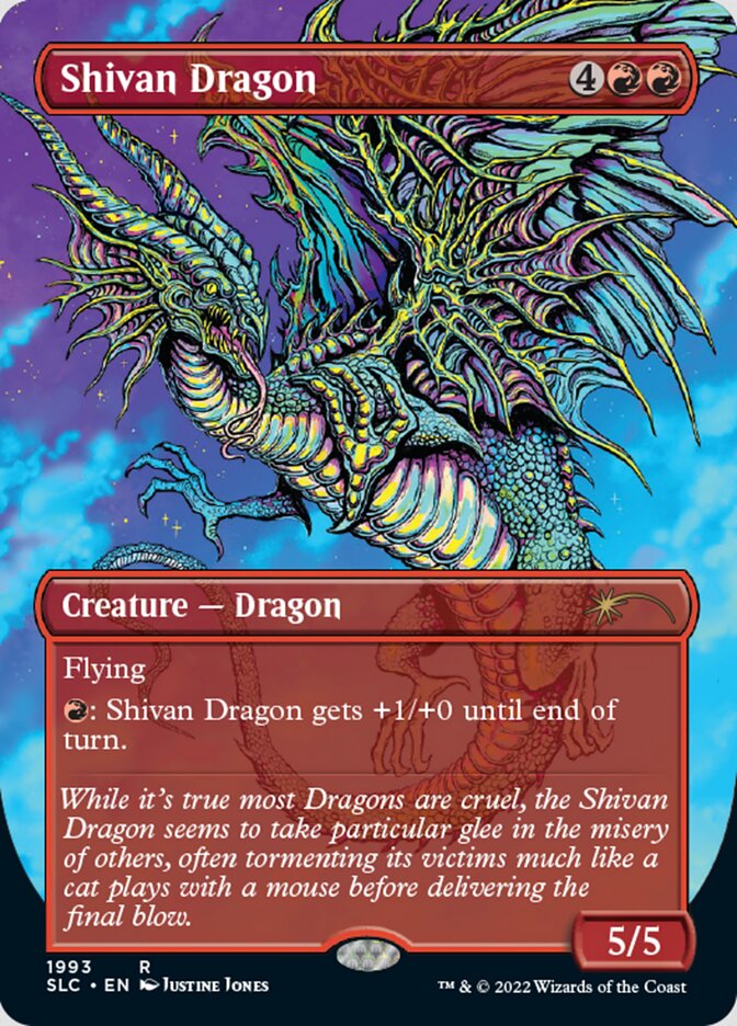 Shivan Dragon (Borderless) [Secret Lair Countdown Kit] | Impulse Games and Hobbies