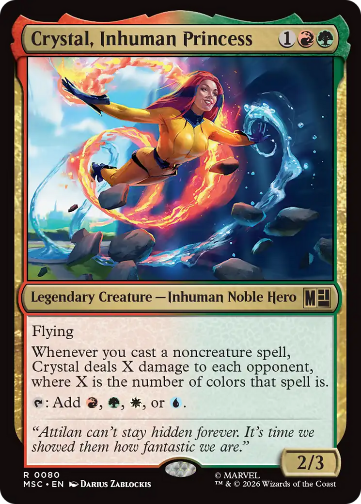Crystal, Inhuman Princess (Surge Foil) [Marvel Super Heroes Commander] | Impulse Games and Hobbies
