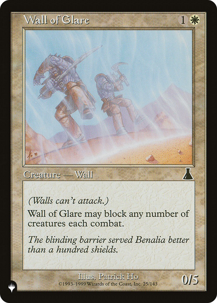 Wall of Glare [The List Reprints] | Impulse Games and Hobbies