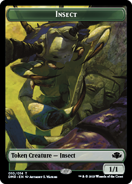 Insect Token [Dominaria Remastered Tokens] | Impulse Games and Hobbies