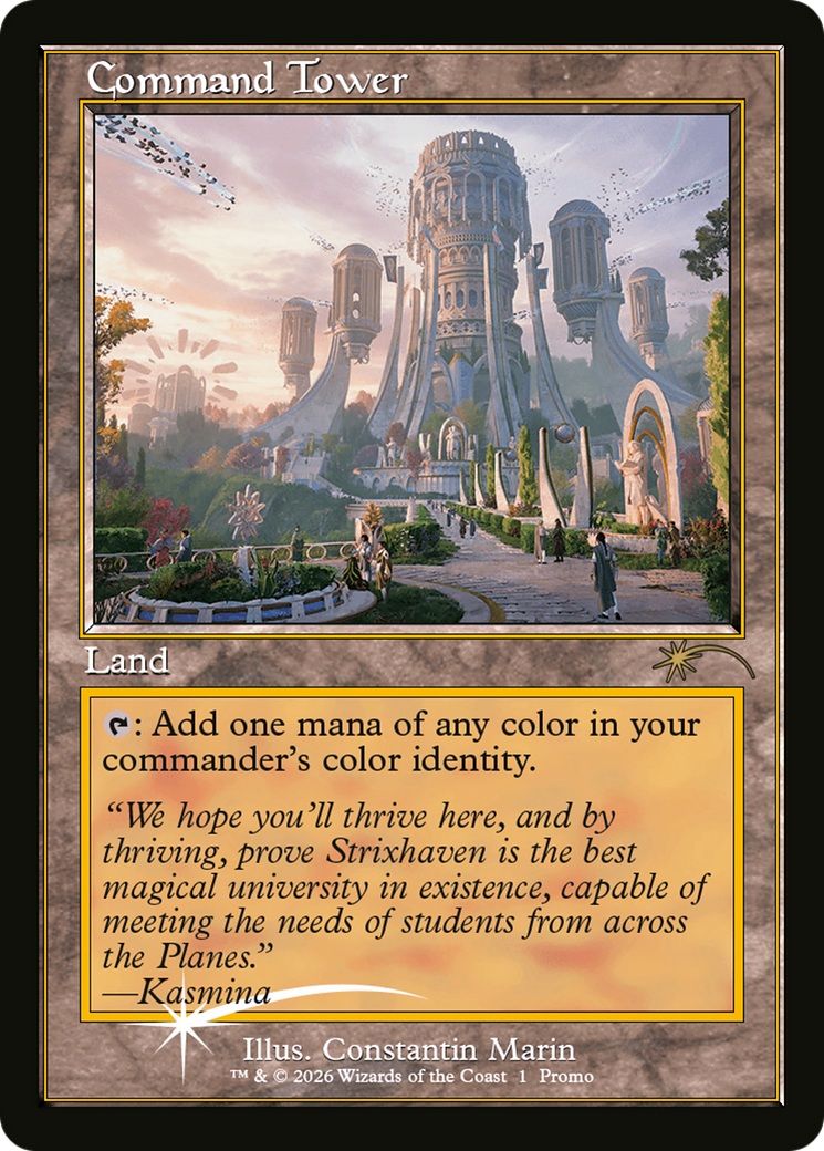 Command Tower (Strixhaven: Omens of Chaos) [Media Promos] | Impulse Games and Hobbies
