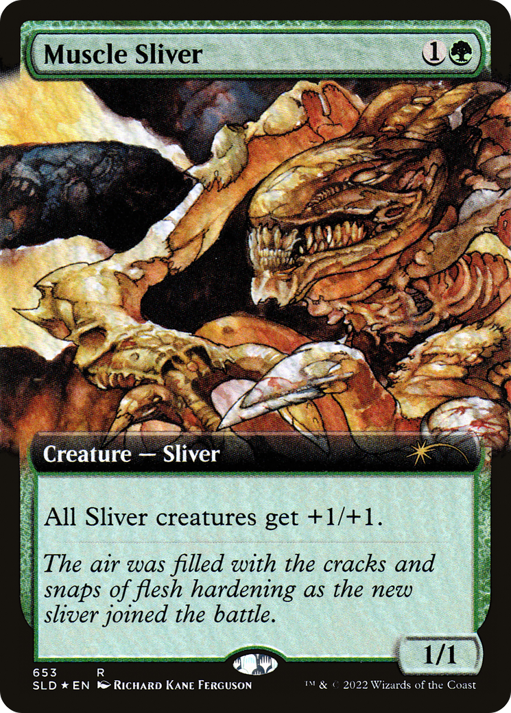 Muscle Sliver (Extended Art) [Secret Lair Drop Promos] | Impulse Games and Hobbies