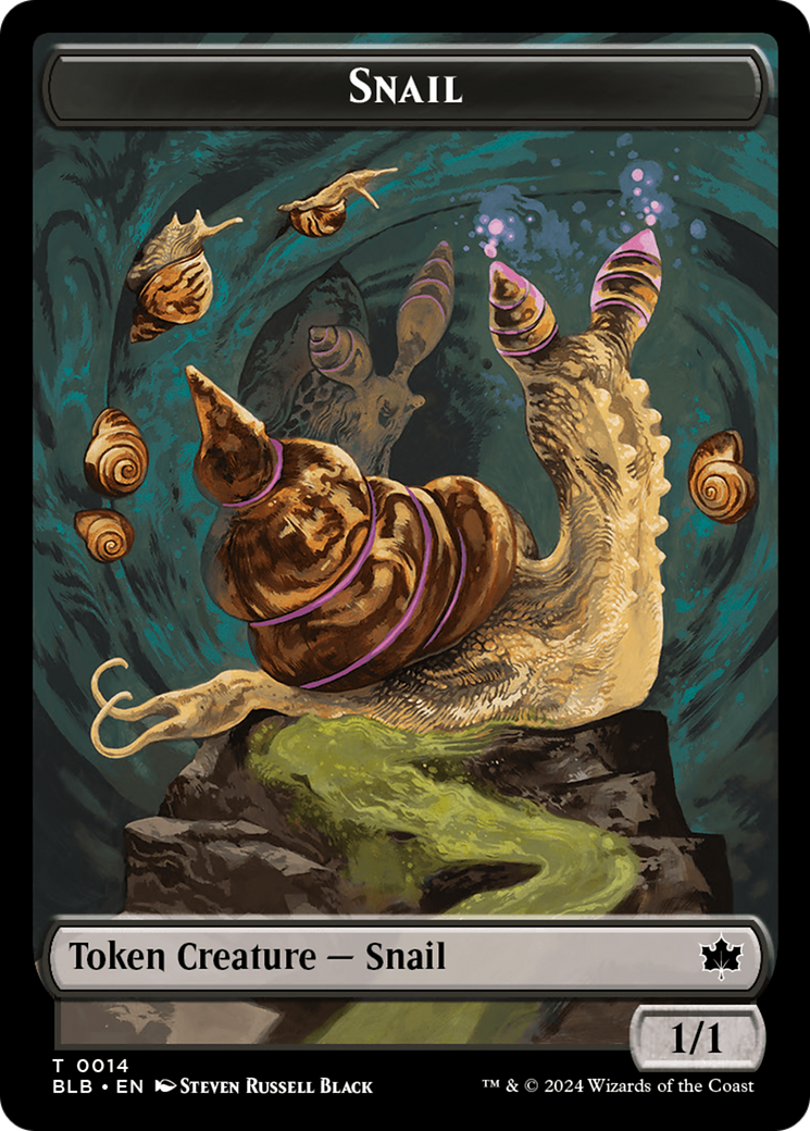 Snail // Thundertrap Trainer Double-Sided Token [Bloomburrow Tokens] | Impulse Games and Hobbies