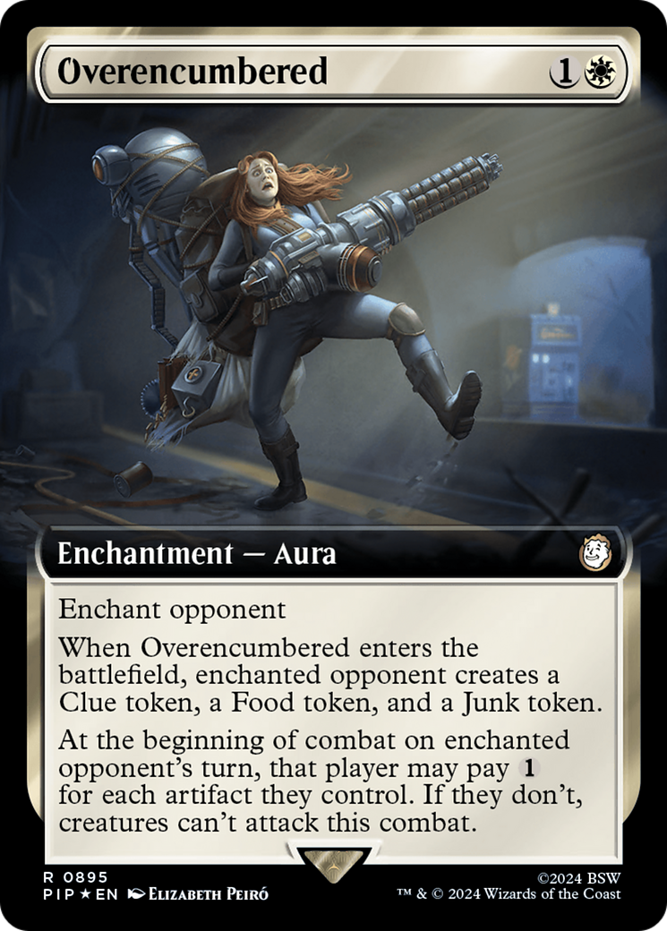 Overencumbered (Extended Art) (Surge Foil) [Fallout] | Impulse Games and Hobbies