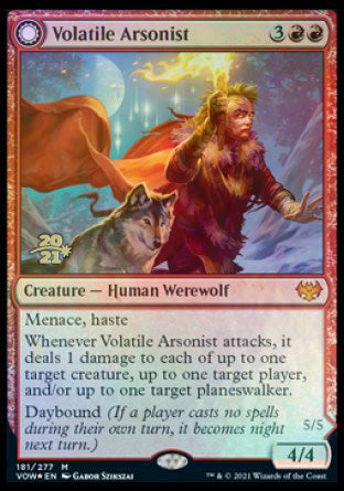 Volatile Arsonist // Dire-Strain Anarchist [Innistrad: Crimson Vow Prerelease Promos] | Impulse Games and Hobbies